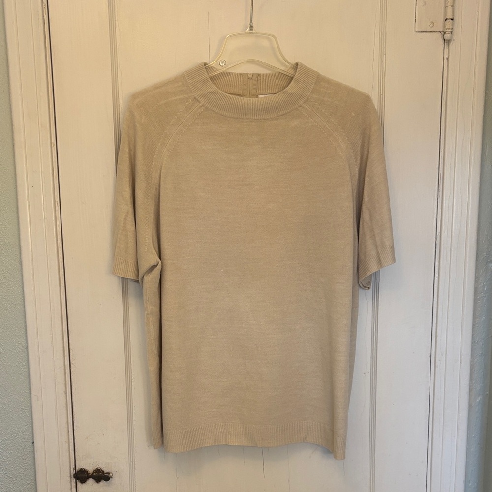 Mercer Street Studio Luxelon Beige Knit Top